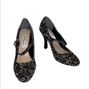Nina New York, 7.5, Black and Gold